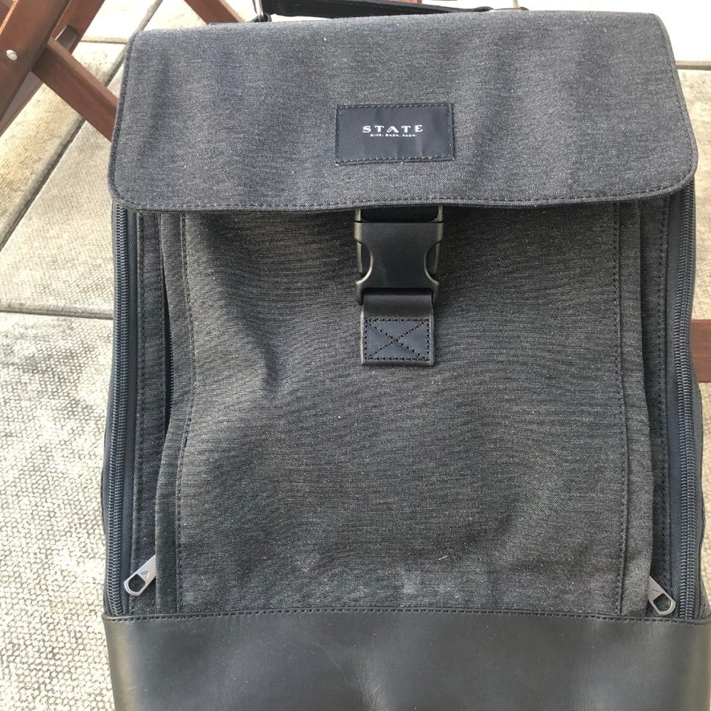 State Bags - Charcoal Rugged Nylon Rucksack - Picture 6 of 12